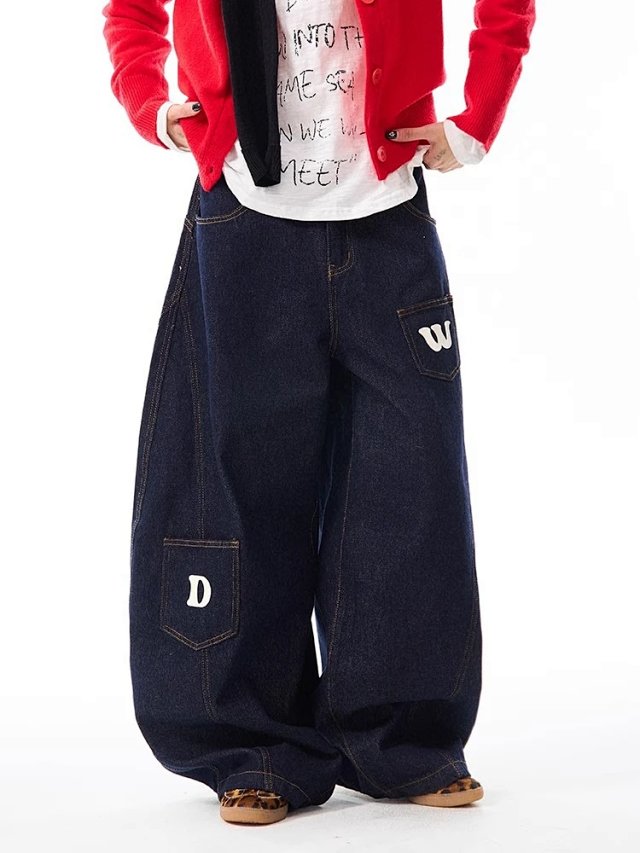 Raw Denim Wide Leg Jeans: seller detail photo 9
