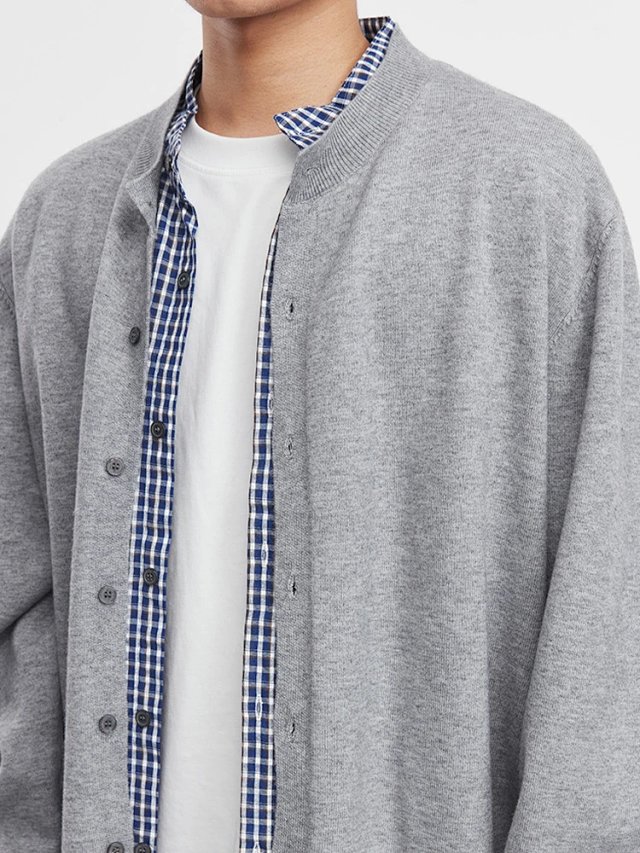 Layered Plaid Cardigan: seller detail photo 6