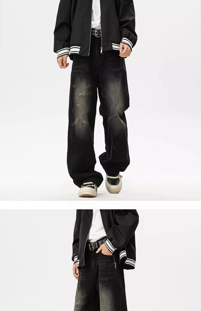 Vintage Distressed Baggy Jeans: seller detail photo 11
