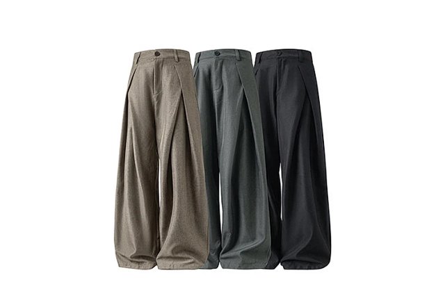 Pleated Wide Leg Trousers: seller detail photo 2