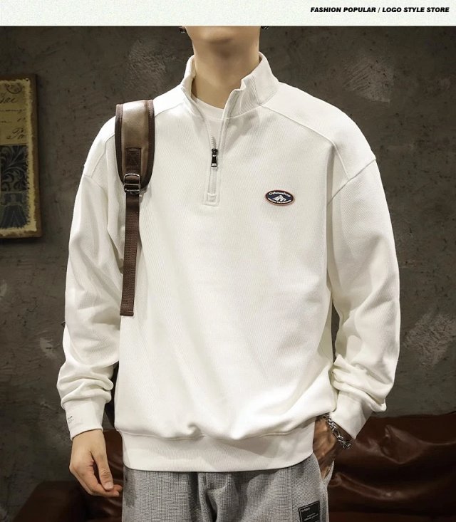 Half Zip Polo Sweatshirt: seller detail photo 12