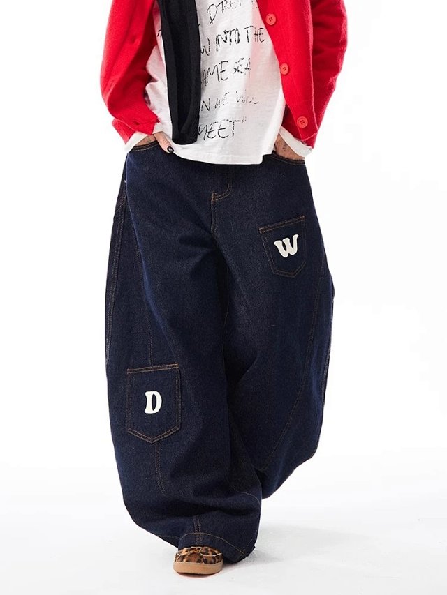 Raw Denim Wide Leg Jeans: seller detail photo 7