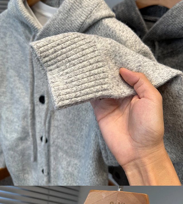 Hooded Knit Cardigan: seller detail photo 5