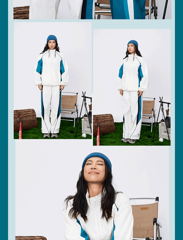 Vintage Color Block Track Set: seller detail photo 7