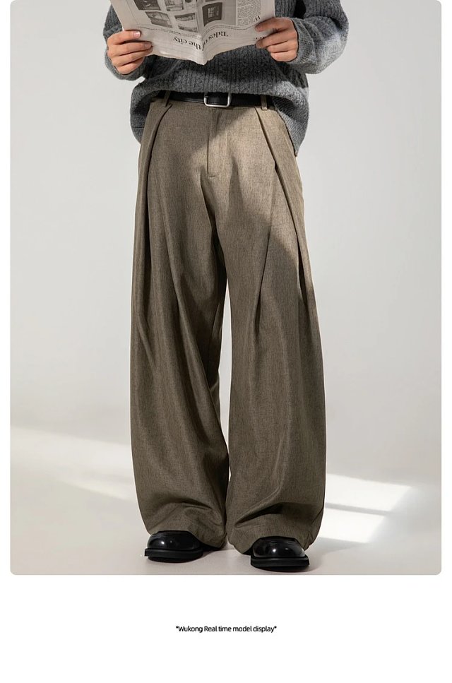 Pleated Wide Leg Trousers: seller detail photo 5