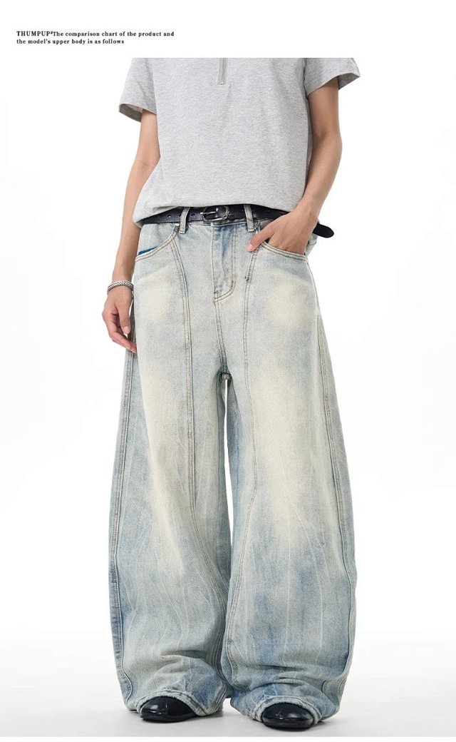 Vintage Deconstructed Baggy Jeans: seller detail photo 7