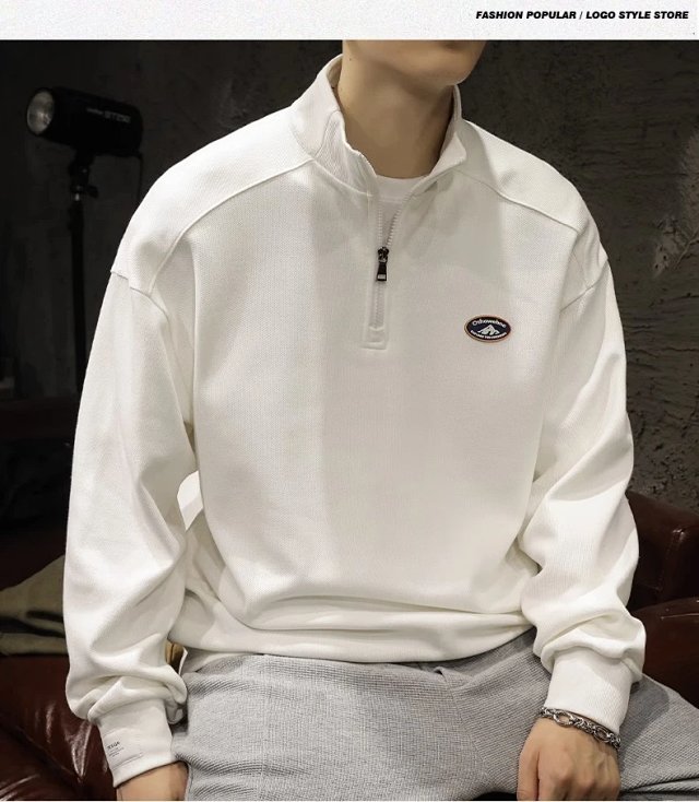 Half Zip Polo Sweatshirt: seller detail photo 13