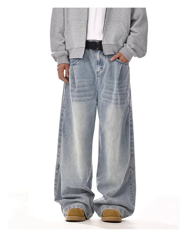 Vintage Wash Wide Leg Jeans: seller detail photo 2