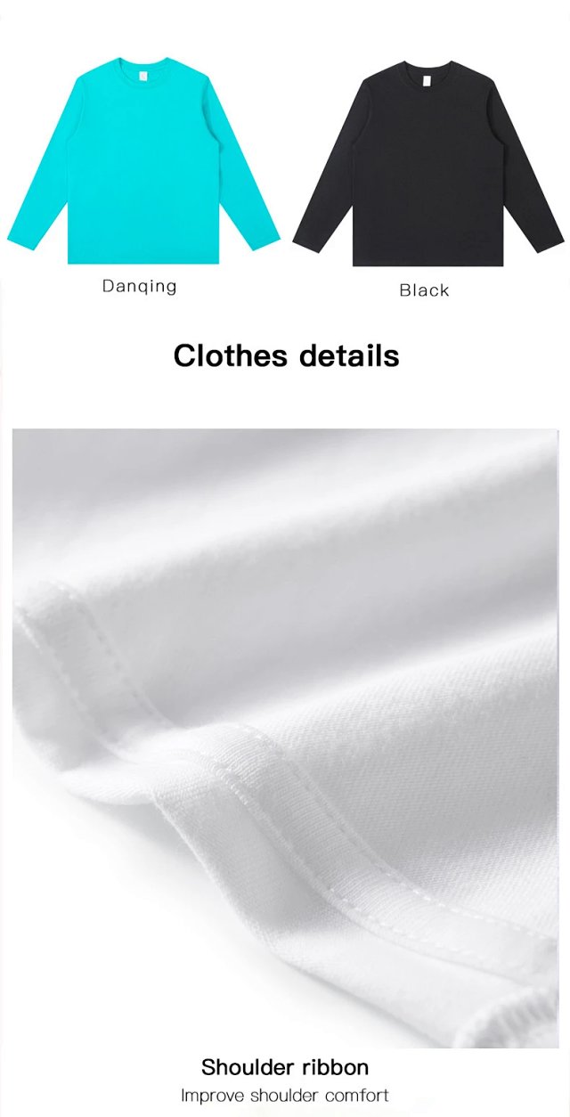 Cotton Long Sleeve Tee: seller detail photo 8