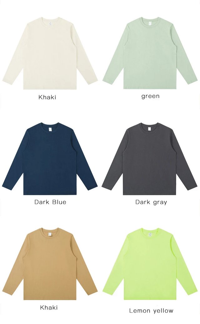 Cotton Long Sleeve Tee: seller detail photo 7