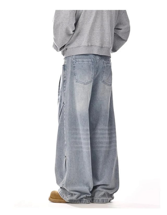 Vintage Wash Wide Leg Jeans: seller detail photo 7