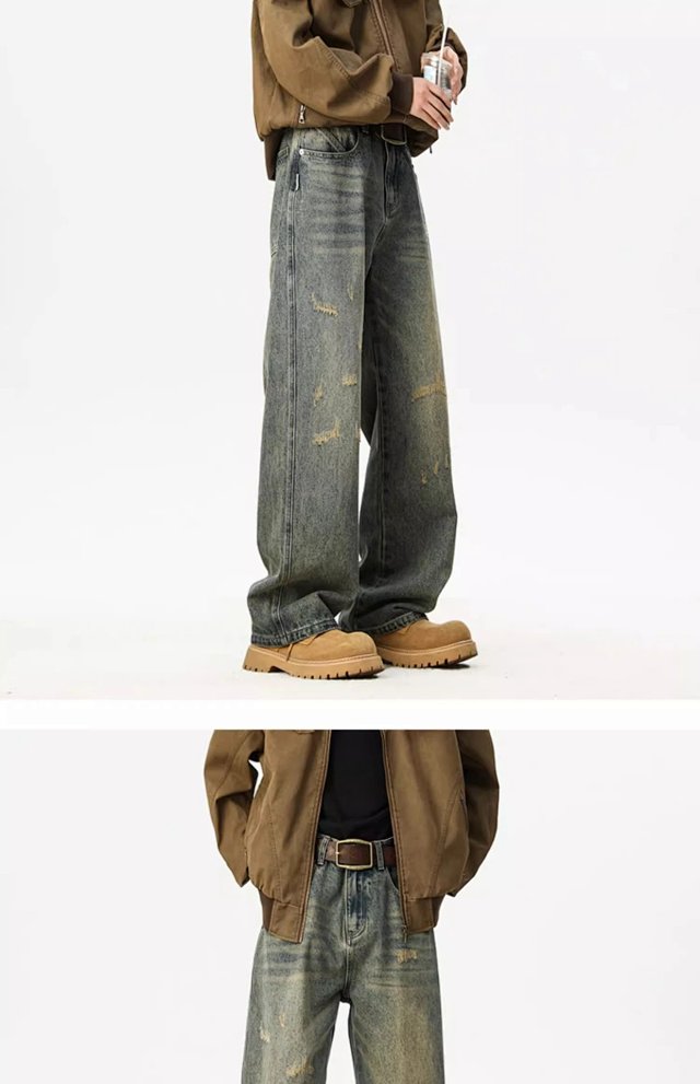 Vintage Distressed Baggy Jeans: seller detail photo 9