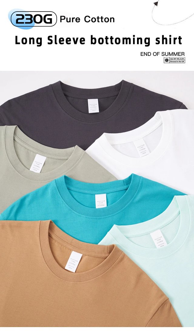 Cotton Long Sleeve Tee: seller detail photo 2