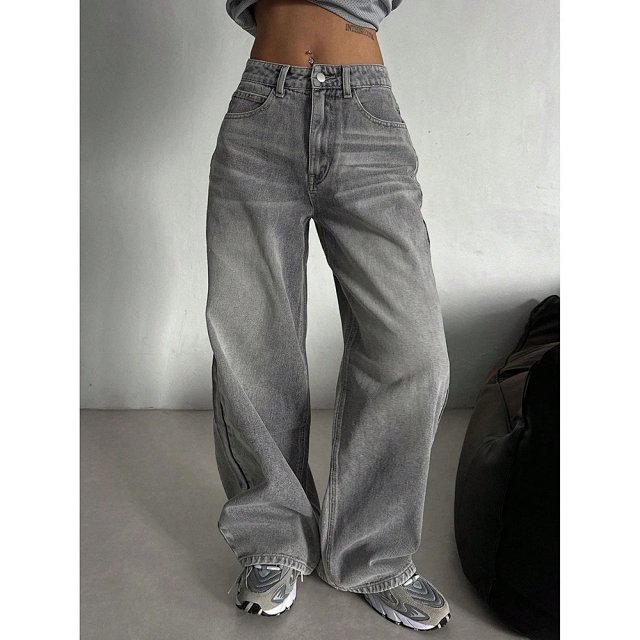Women's High Waist Wide Leg Jeans: seller detail photo 4