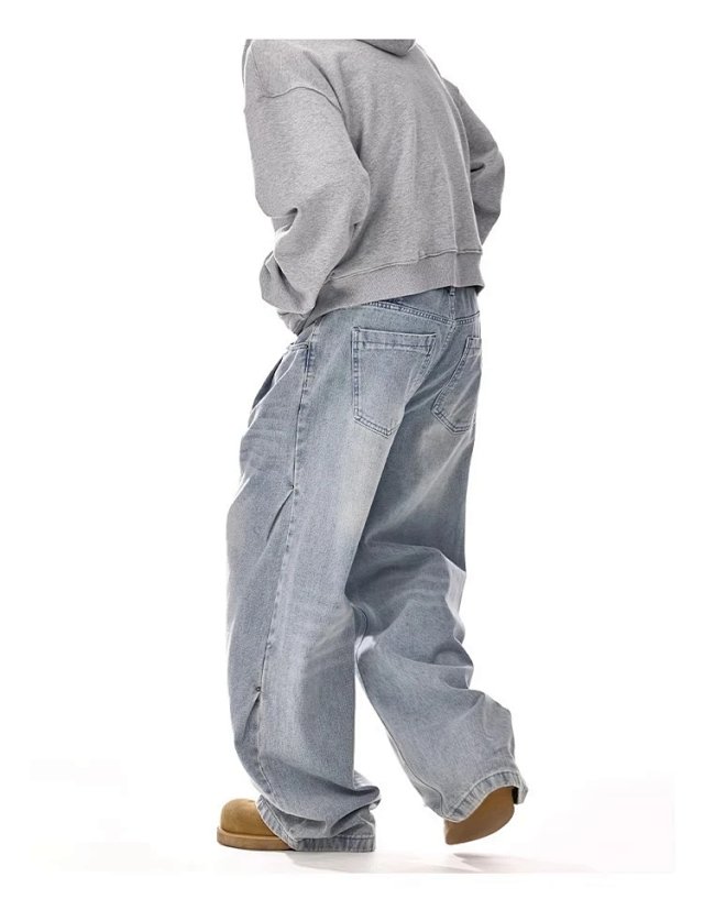 Vintage Wash Wide Leg Jeans: seller detail photo 8