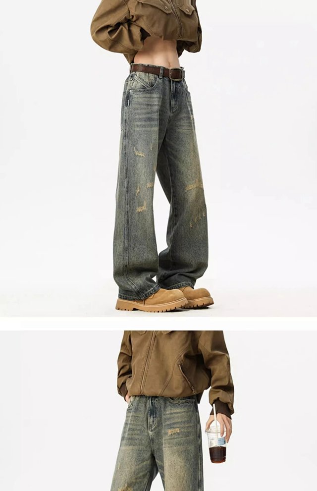 Vintage Distressed Baggy Jeans: seller detail photo 7