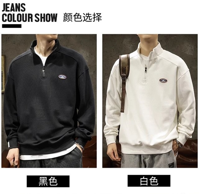 Half Zip Polo Sweatshirt: seller detail photo 4
