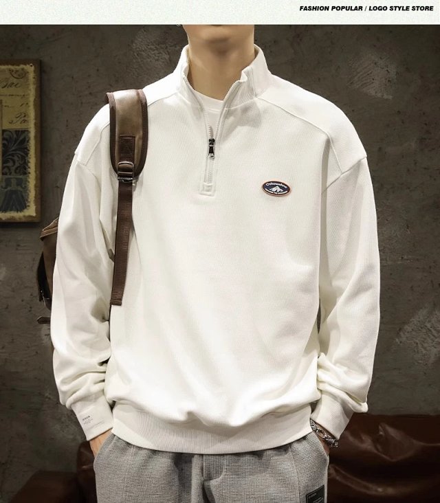 Half Zip Polo Sweatshirt: seller detail photo 10