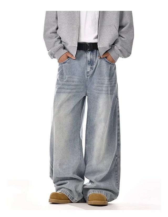 Vintage Wash Wide Leg Jeans: seller detail photo 3