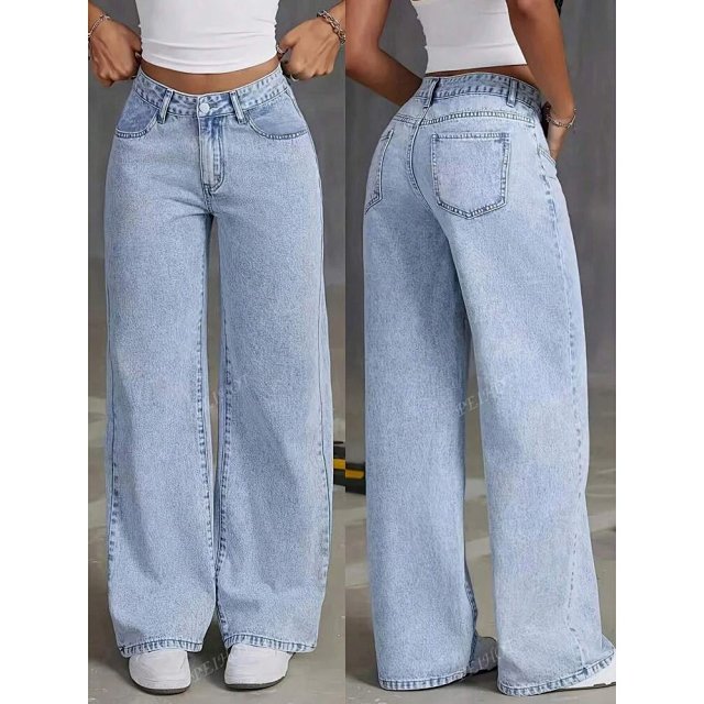 Women's High Waist Straight Jeans: seller detail photo 2
