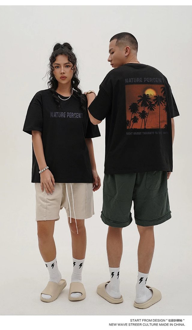 Sunset Graphic Oversized Tee: seller detail photo 4