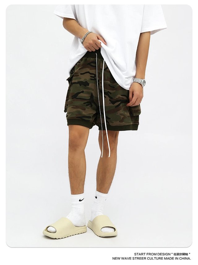 Camo Drawstring Shorts: seller detail photo 5