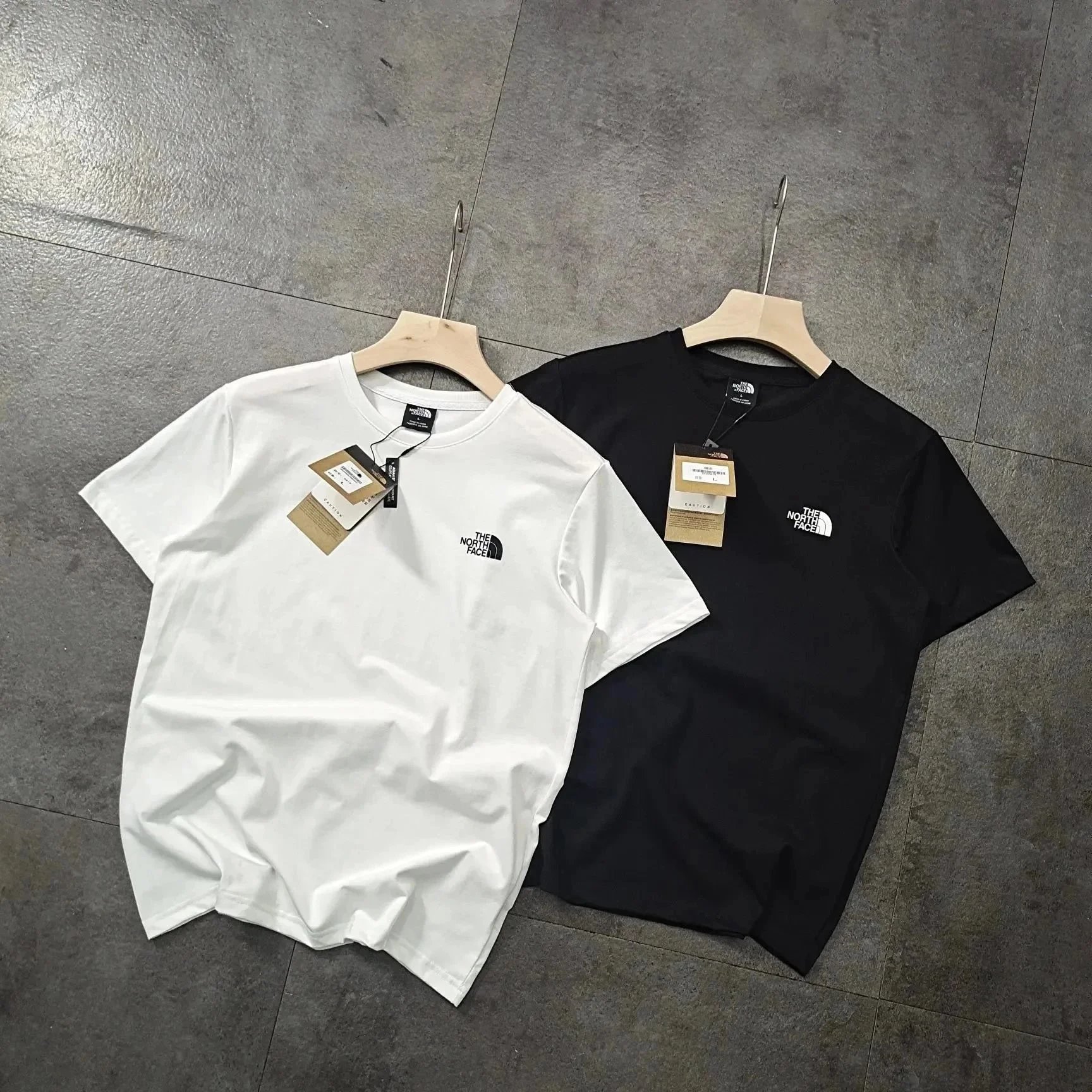 TNF North Face Front and Rear Printed Small Label T-shirt Short Sleeve 2021 New Product Small Label Printed Couple's Short Sleeve T-shirt