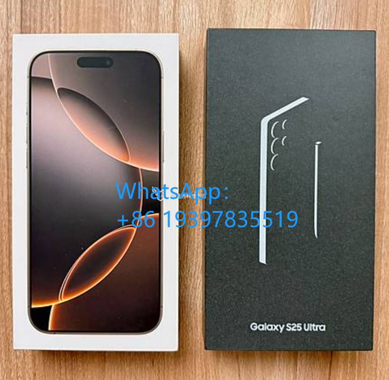 High quality S25 Ultra+ and iPhone 17/16 Pro Max. Valid serial number, original box, fake box, and free phone case.