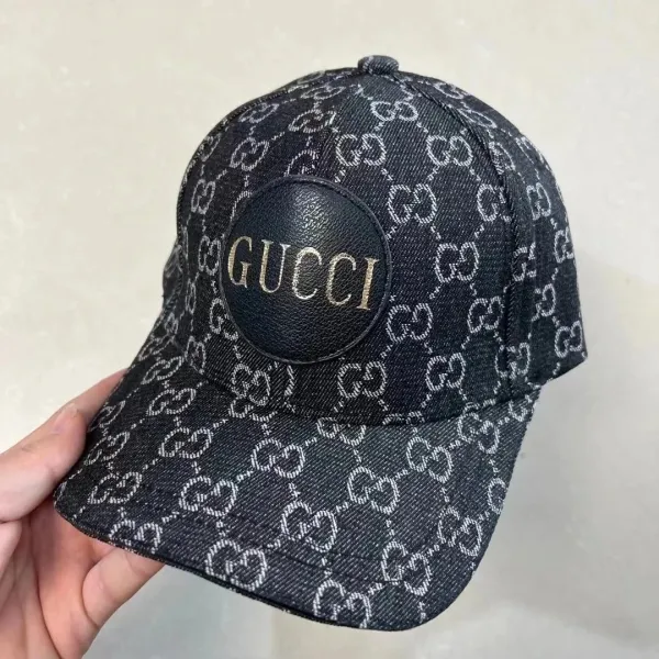 Gucci GG Monogram Baseball Cap Black - 13