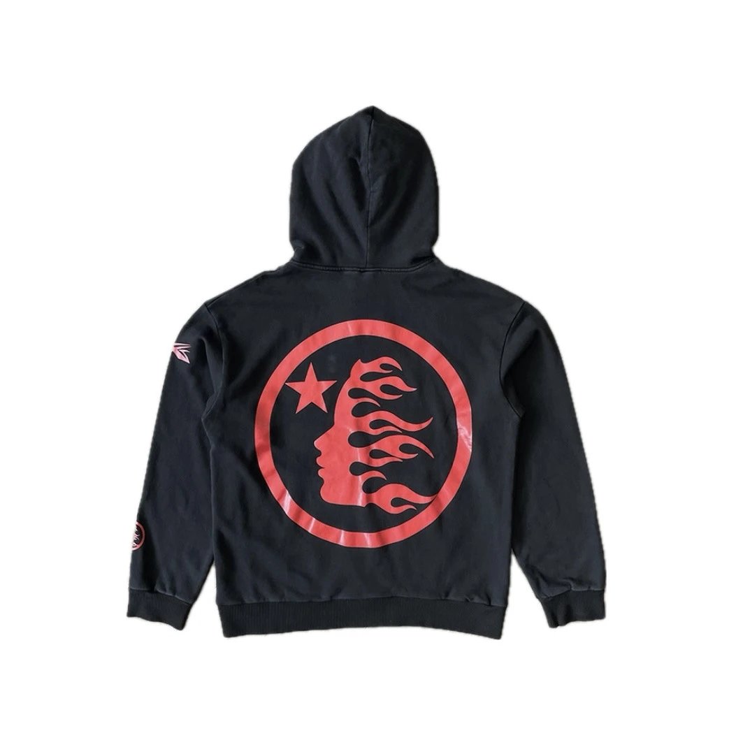 Hellstar Flame Logo Hoodie Pink - 46