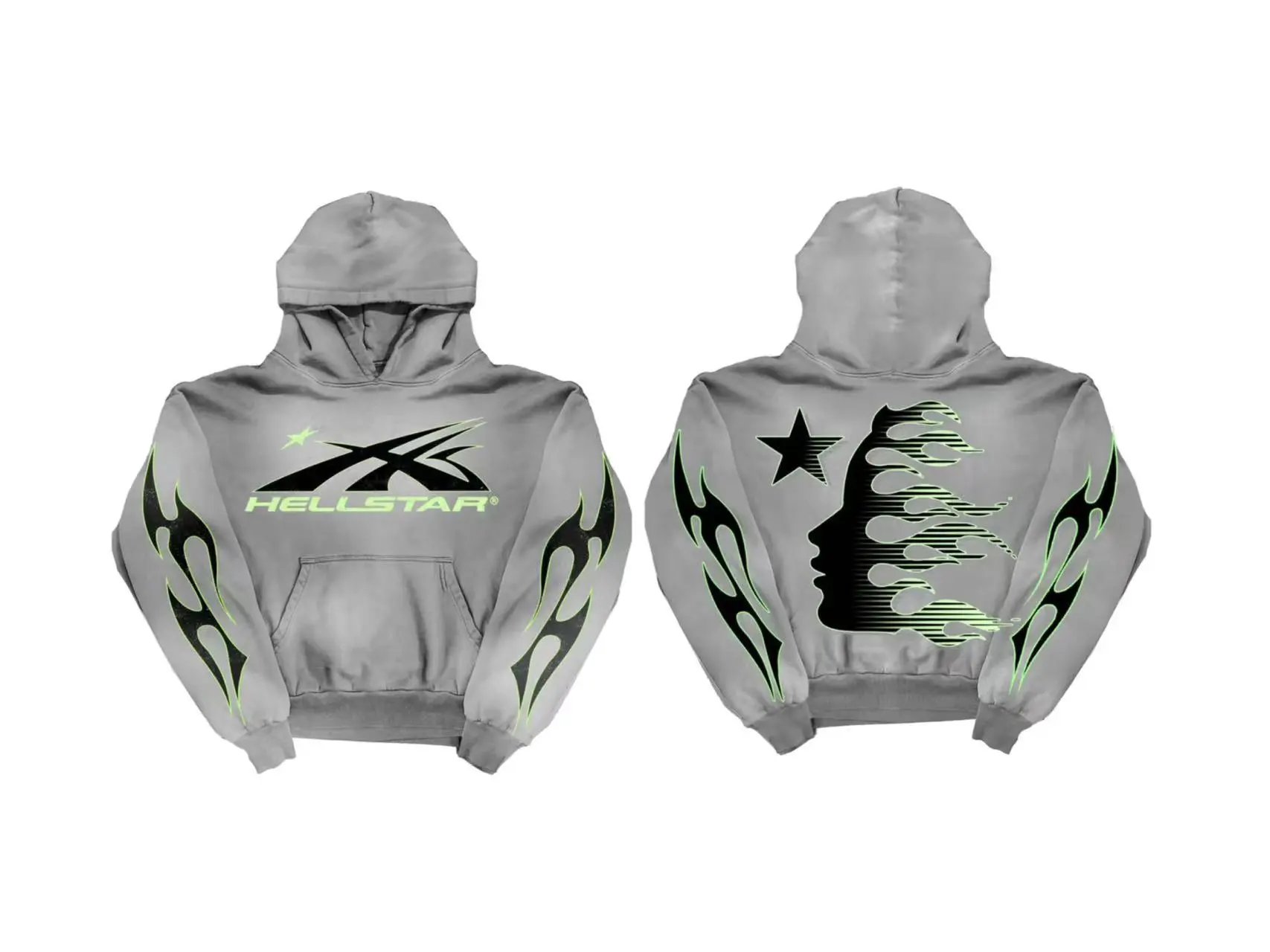 Hellstar Flame Logo Hoodie Pink - 27