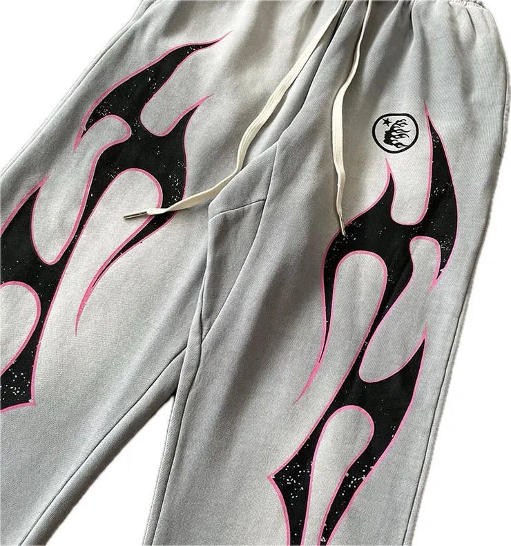 Hellstar Flame Logo Hoodie Pink - 25
