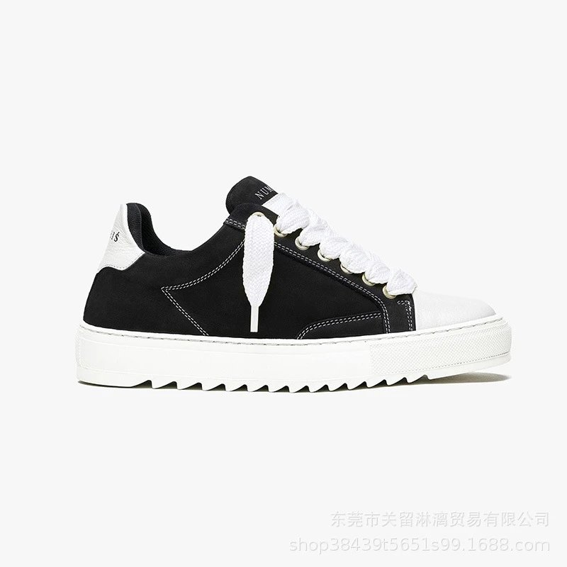 Black Fabric White Sole