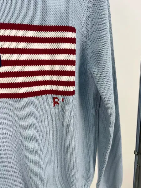 Polo Ralph Lauren American Flag Knit Sweater White - 17
