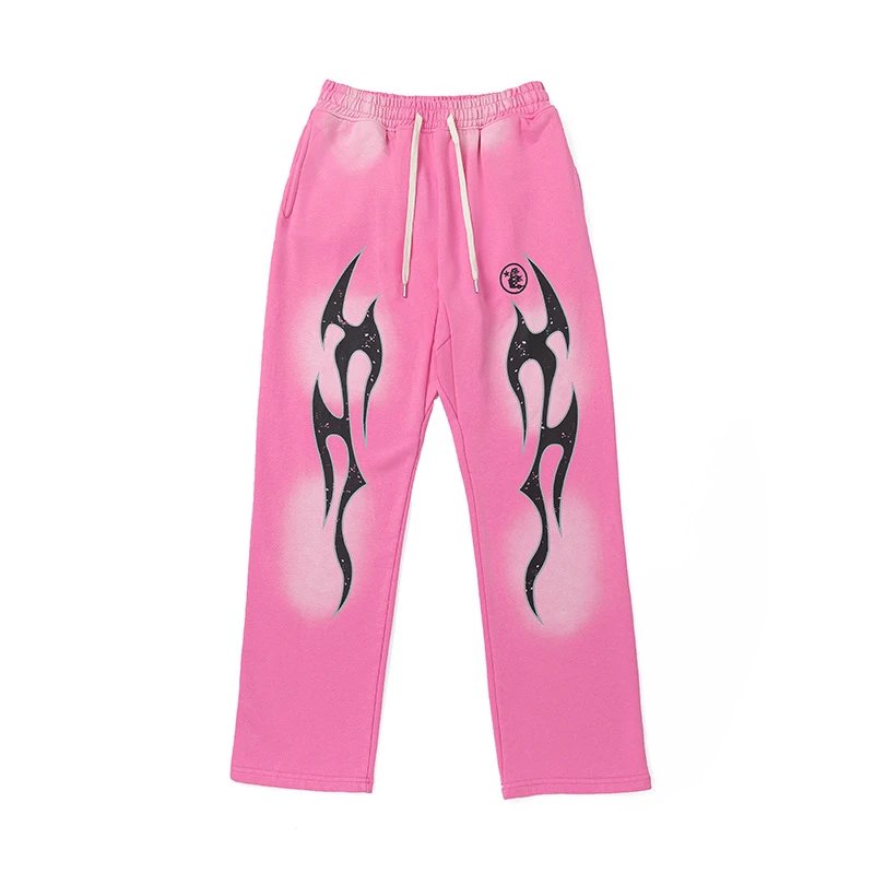 Hellstar Flame Logo Hoodie Pink - 14
