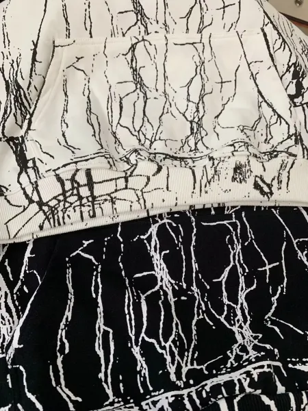 Gallery Dept Cracked Print Joggers White - 19