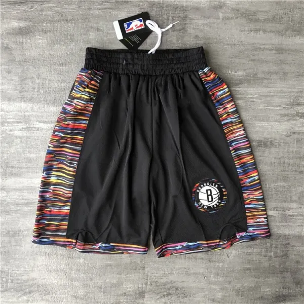 Brooklyn Nets x NBA Authentic Performance Shorts Black Multicolor - 14