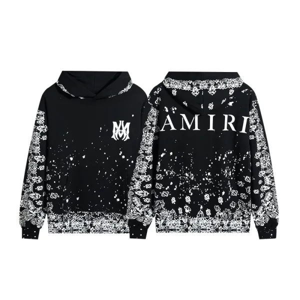 Amiri Tie-Dye Sleeve Hoodie Black - 15