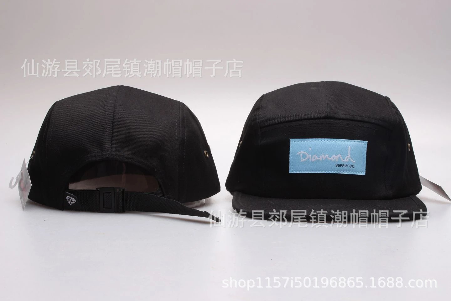 Supreme Hats 5-Panel Camp Cap with Box Logo Patch — 18