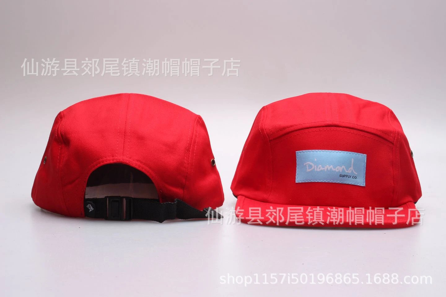 Supreme Hats 5-Panel Camp Cap with Box Logo Patch — 17