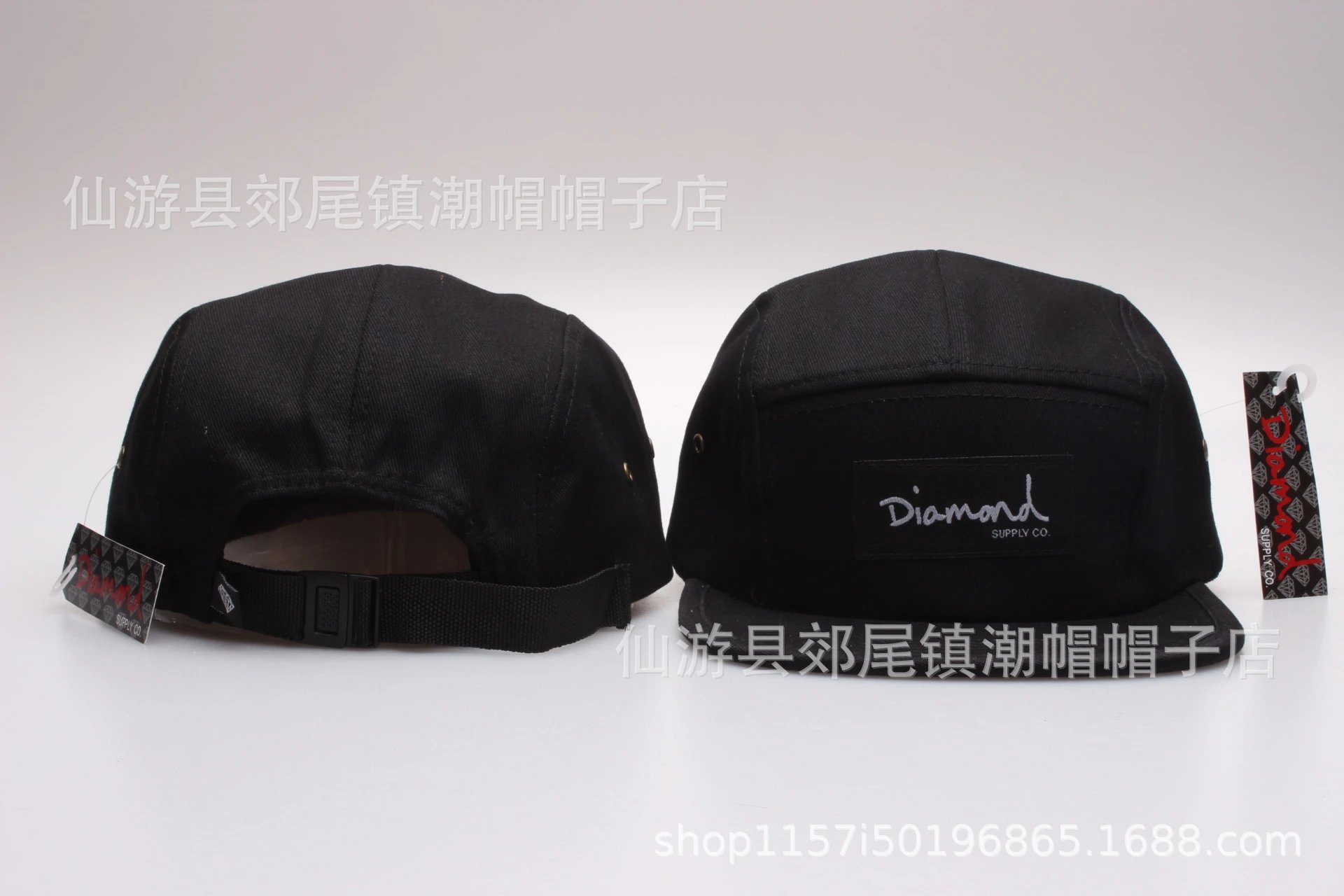 Supreme Hats 5-Panel Camp Cap with Box Logo Patch — 25