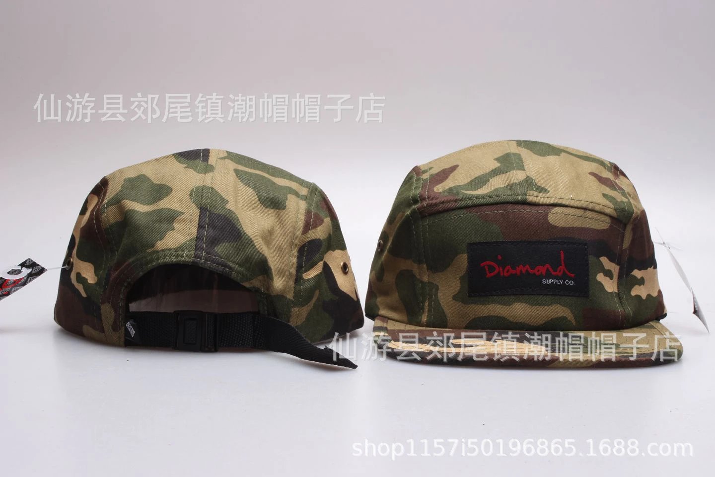 Supreme Hats 5-Panel Camp Cap with Box Logo Patch — 21