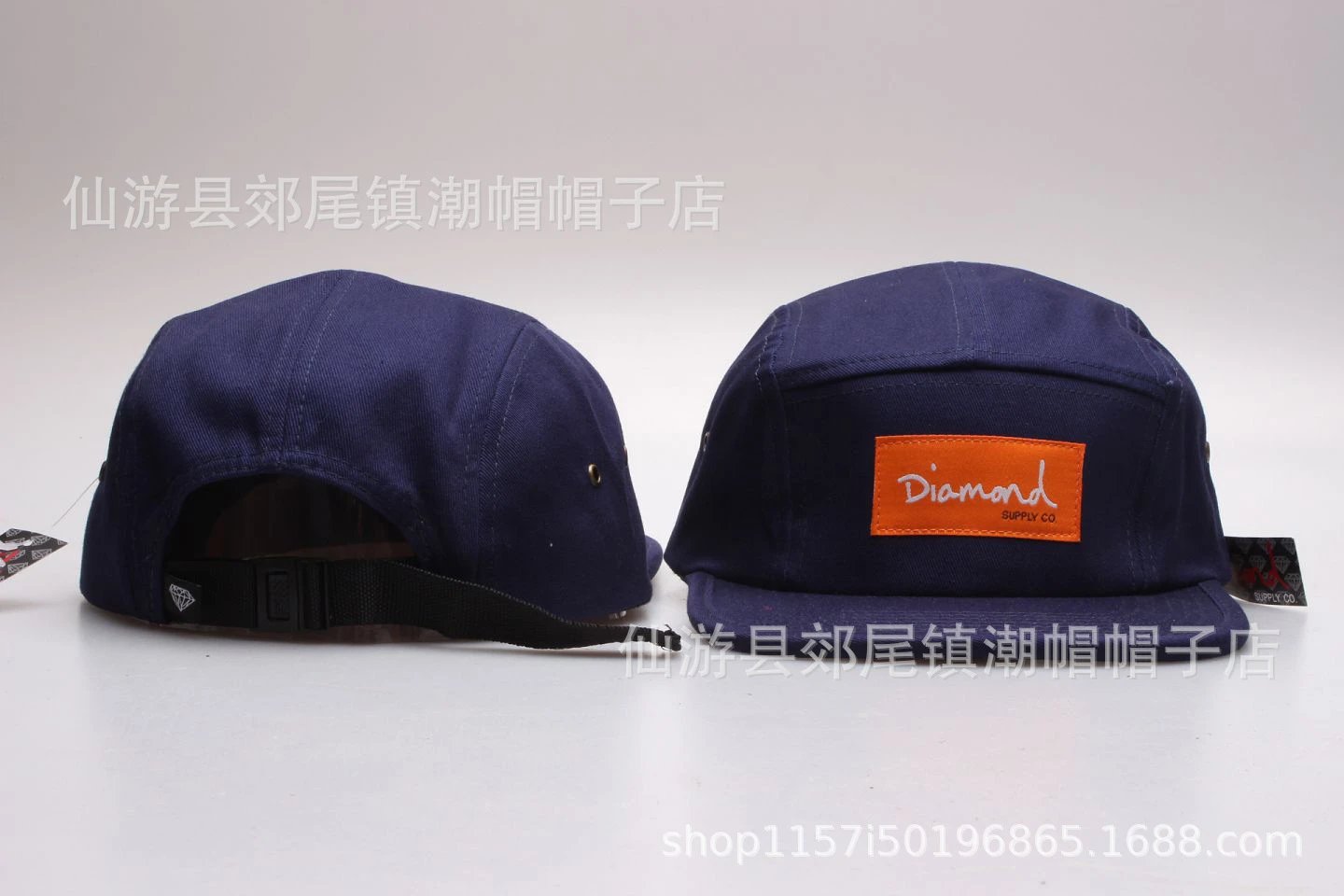 Supreme Hats 5-Panel Camp Cap with Box Logo Patch — 15