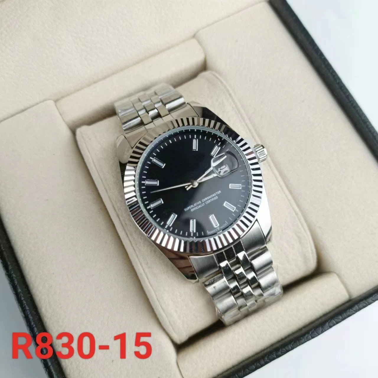 R830-15 Engraved Stripe Black