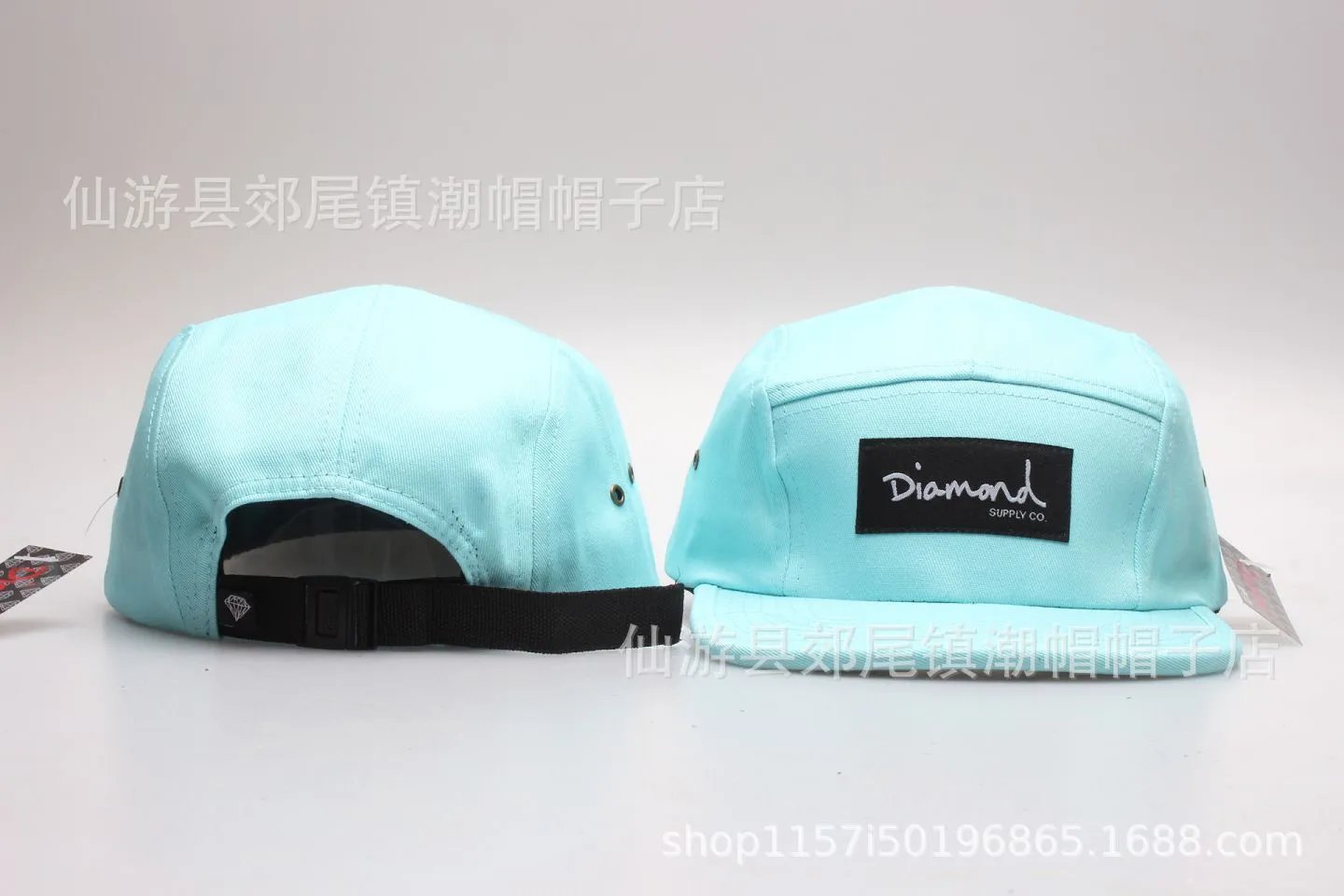 Supreme Hats 5-Panel Camp Cap with Box Logo Patch — 16