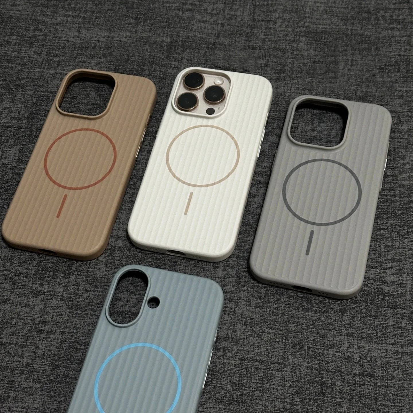 适用iPhone17PROMAX准分子瓦楞肤感细圈磁吸手机壳苹果16高级感15WhatsApp：85252880960 - 136119