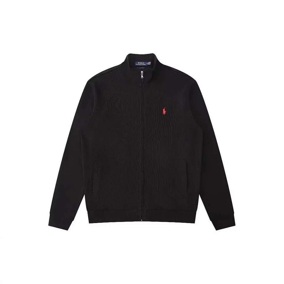 Men's Zip-Up Stand Collar Sweatshirt Jacket – Business Casual Ribbed Zip Cardigan, Fall/Winter