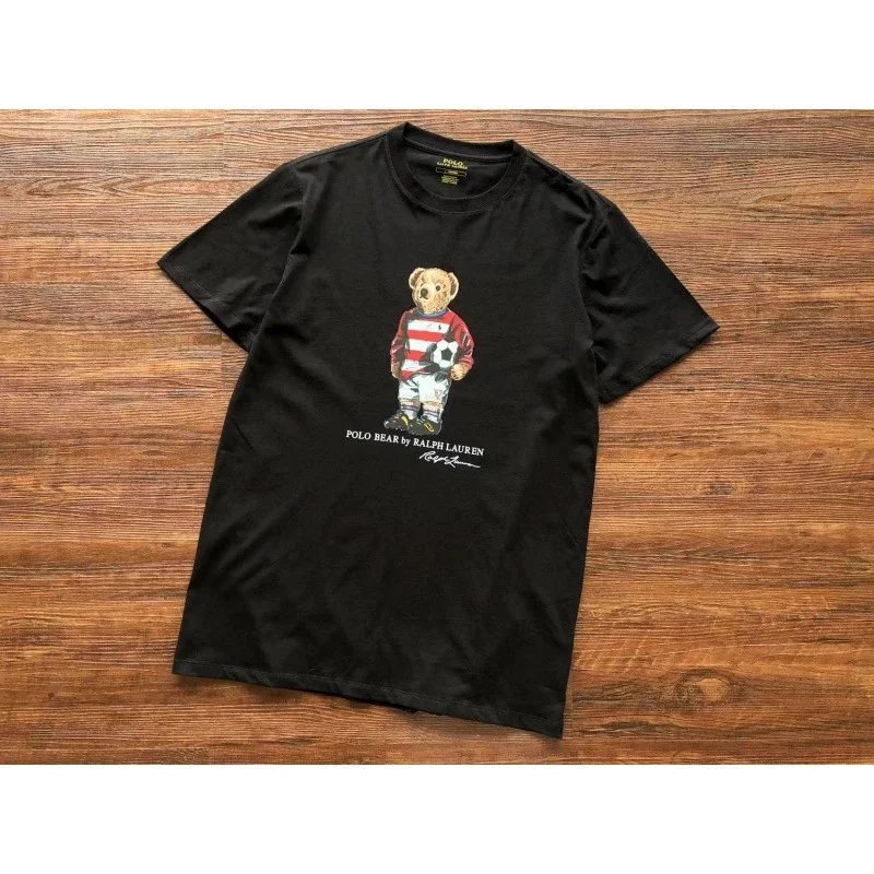 Ralph Lauren T-Shirts Polo Bear Graphic — D35 Black
