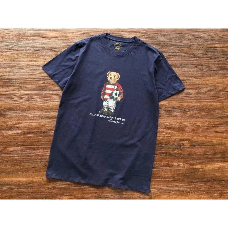 Ralph Lauren T-Shirts Polo Bear Graphic — D35 Blue