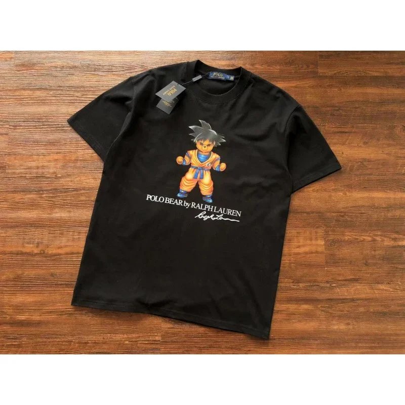 Ralph Lauren T-Shirts Polo Bear Graphic — D34 Black